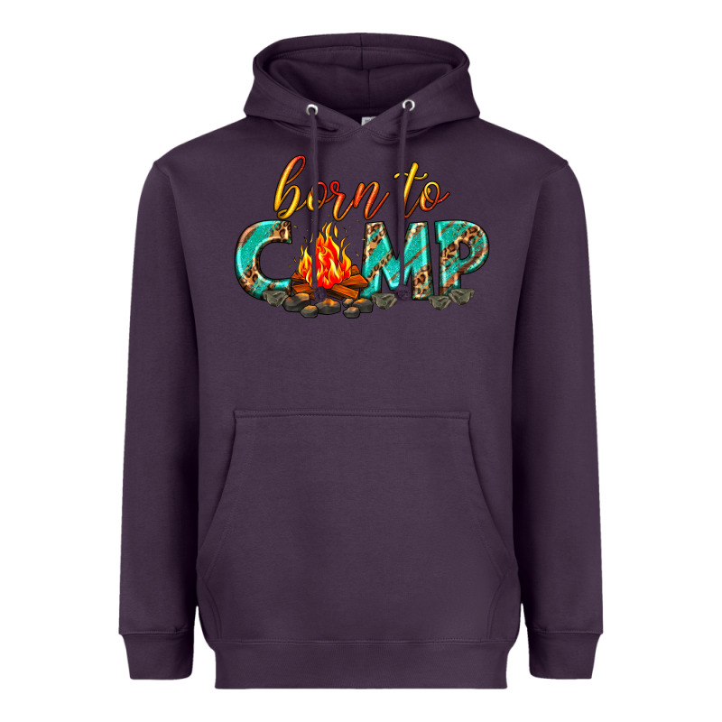 Born To Camp Heavyweight Hoodie by texasbilliewilder | Teevron