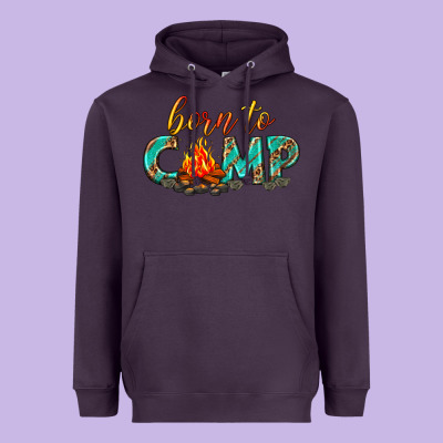 Heavyweight Hoodie born to camp