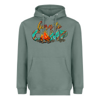 Sage born to camp Heavyweight Hoodie - texasbilliewilder
