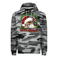 Slate Camo When You're Dead Inside But It's Christmas Hippie Skeleton Santa Premium Hoodie - Artiststas