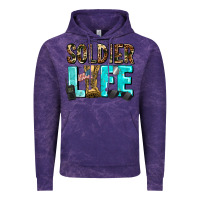 Cloud Purple soldier  life Vintage Hoodie - AdoDesignShop