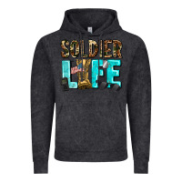 Vintage Black soldier  life Vintage Hoodie - AdoDesignShop