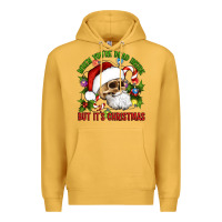 Mustard When You're Dead Inside But It's Christmas Hippie Skeleton Santa Premium Hoodie - Artiststas