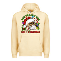 Pina Colada When You're Dead Inside But It's Christmas Hippie Skeleton Santa Premium Hoodie - Artiststas