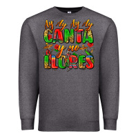 Charcoal Heather ay ay ay ay canta y no llores Premium Sweatshirt - Zillion Design Studio