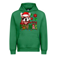 Emerald merry pawmas christmas french bulldog Urban Hoodie - Jasminsmagicworld