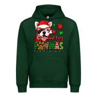 Forest Green merry pawmas christmas french bulldog Urban Hoodie - Jasminsmagicworld