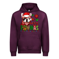 Mauve Wine merry pawmas christmas french bulldog Urban Hoodie - Jasminsmagicworld