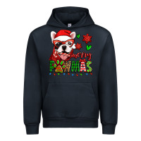 Navy merry pawmas christmas french bulldog Urban Hoodie - Jasminsmagicworld