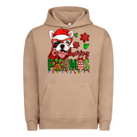 Merry Pawmas Christmas French Bulldog Urban Hoodie | Teevron