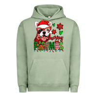 Pigment Oil Green merry pawmas christmas french bulldog Urban Hoodie - Jasminsmagicworld