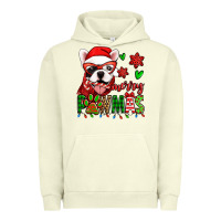 Pigment Pistachio merry pawmas christmas french bulldog Urban Hoodie - Jasminsmagicworld