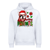 White merry pawmas christmas french bulldog Urban Hoodie - Jasminsmagicworld