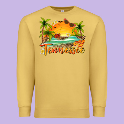 Tennessee Summer Billie Wilder Premium Sweatshirt Designed By Texasbilliewilder