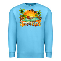 Ocean Blue tennessee summer billie wilder Premium Sweatshirt - texasbilliewilder