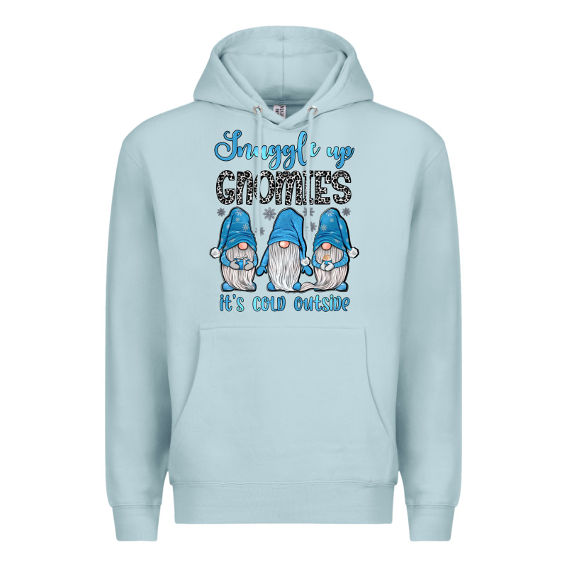 Snuggle Up Gnomies It's Cold Outside Premium Hoodie by JahusDesignShop | Teevron
