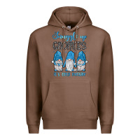 Chestnut snuggle up gnomies it's cold outside Premium Hoodie - JahusDesignShop