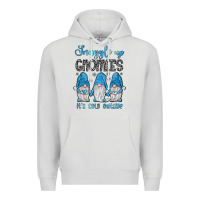 Dove Grey snuggle up gnomies it's cold outside Premium Hoodie - JahusDesignShop