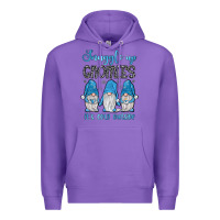 Purple snuggle up gnomies it's cold outside Premium Hoodie - JahusDesignShop