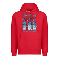 Red snuggle up gnomies it's cold outside Premium Hoodie - JahusDesignShop
