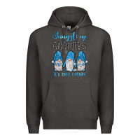 Smoke snuggle up gnomies it's cold outside Premium Hoodie - JahusDesignShop