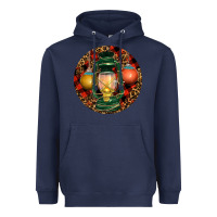 Navy Xmas Lantern Christmas Heavyweight Hoodie - RanaPortraitStore