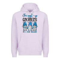 Lilac snuggle up gnomies it's cold outside Premium Hoodie - JahusDesignShop