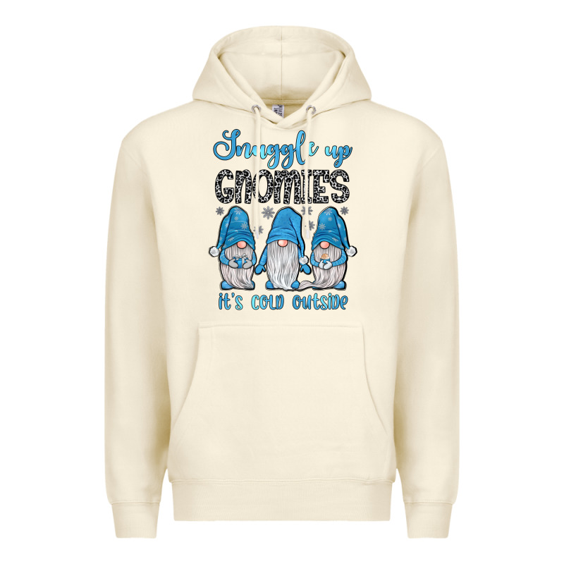 Snuggle Up Gnomies It's Cold Outside Premium Hoodie by JahusDesignShop | Teevron