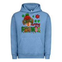 Pigment Pebble Blue merry pawmas christmas dachshund Urban Hoodie - Jasminsmagicworld