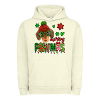 Pigment Pistachio merry pawmas christmas dachshund Urban Hoodie - Jasminsmagicworld