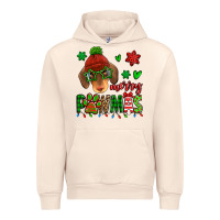 Sandshell merry pawmas christmas dachshund Urban Hoodie - Jasminsmagicworld