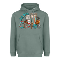 Sage but first coffee Heavyweight Hoodie - texasbilliewilder