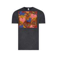Vintage Black america heart Vintage Tee - Artiststas