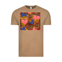 Vintage Coffee america heart Vintage Tee - Artiststas