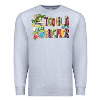 Heather Grey tequila and summer Premium Sweatshirt - texasbilliewilder