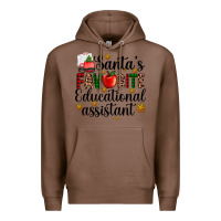 Chestnut santa's favorite educational assistant Premium Hoodie - AdoDesignShop