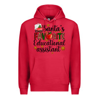 Cardinal santa's favorite educational assistant Premium Hoodie - AdoDesignShop