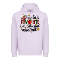 Lilac santa's favorite educational assistant Premium Hoodie - AdoDesignShop