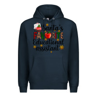 Navy santa's favorite educational assistant Premium Hoodie - AdoDesignShop