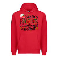 Red santa's favorite educational assistant Premium Hoodie - AdoDesignShop