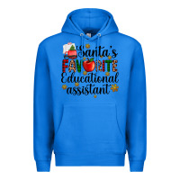 True Royal santa's favorite educational assistant Premium Hoodie - AdoDesignShop