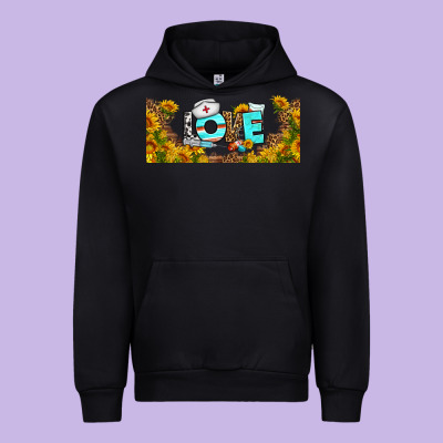Western Love Nurse Sunflower Libbey Cu Urban Hoodie Designed By Bundleandbundleshop