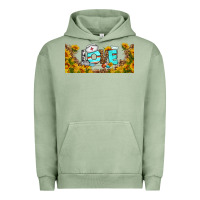 Pigment Oil Green western love nurse sunflower libbey cu Urban Hoodie - BundleAndBundleShop