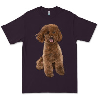 Plum Poodles Dog lllustrations Premium Tee - LillyAllenDesigns
