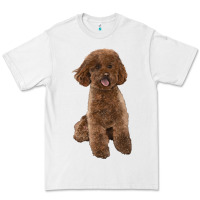 White Poodles Dog lllustrations Premium Tee - LillyAllenDesigns