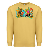 Antique Gold texas summer Premium Sweatshirt - texasbilliewilder