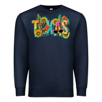 Navy texas summer Premium Sweatshirt - texasbilliewilder