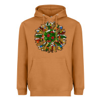 Meerkat Leopard Christmas Sunflower Heavyweight Hoodie - RanaPortraitStore