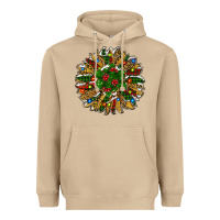 Mushroom Leopard Christmas Sunflower Heavyweight Hoodie - RanaPortraitStore