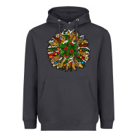 Smoke Leopard Christmas Sunflower Heavyweight Hoodie - RanaPortraitStore